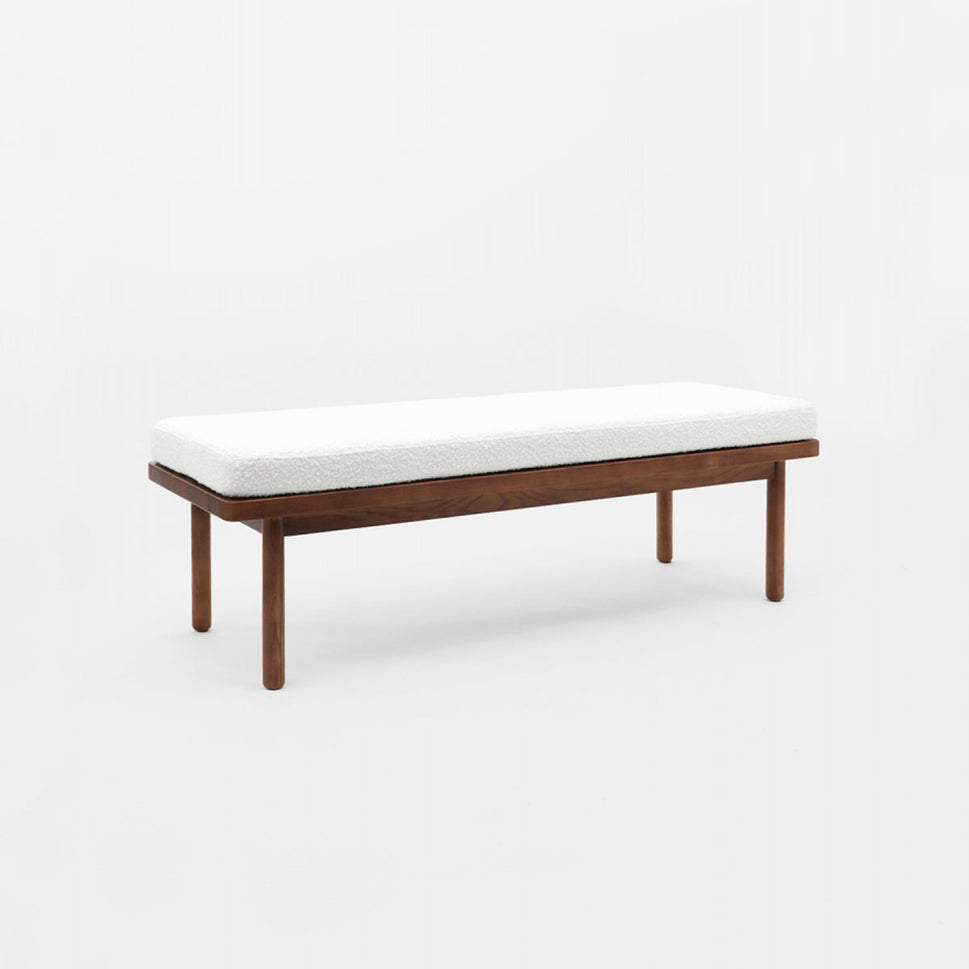 Scout Walnut Boucle Bench