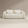 Sofia Beige 3 Seater Boucle Sofa Bed