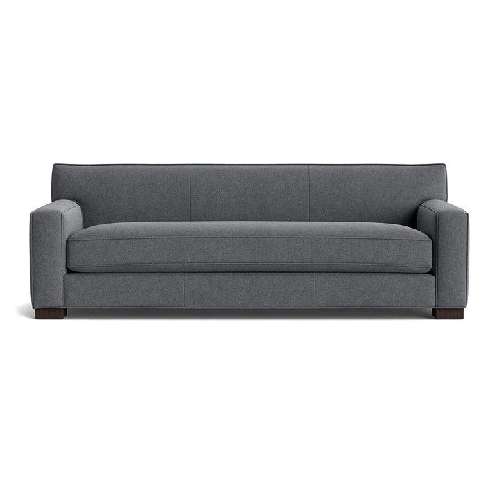 Solace Grey 3 Seater Fabric Sofa, front view