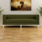 Sterling Olive Green 2 Seater Fabric Sofa