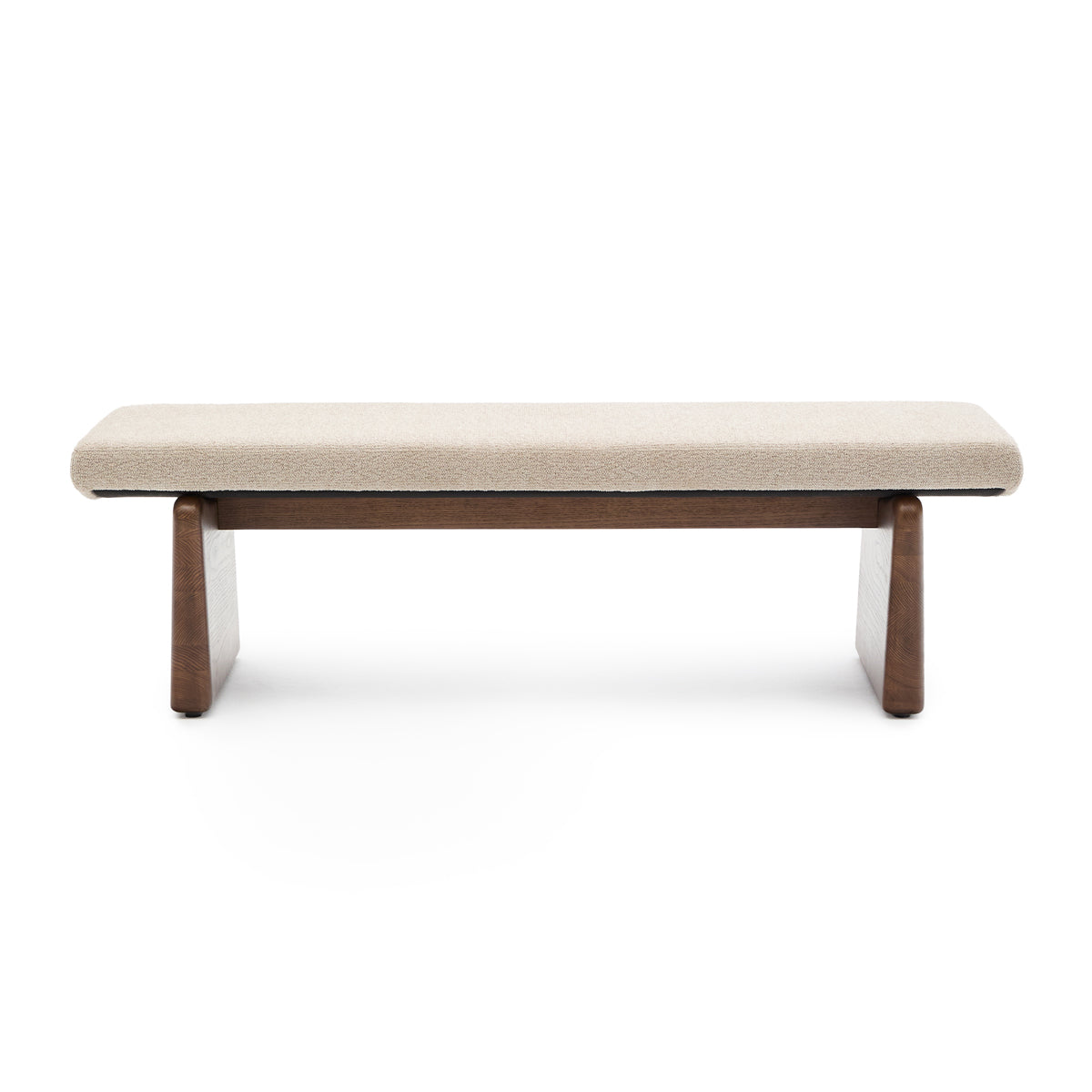 Topaz Beige Walnut Bench
