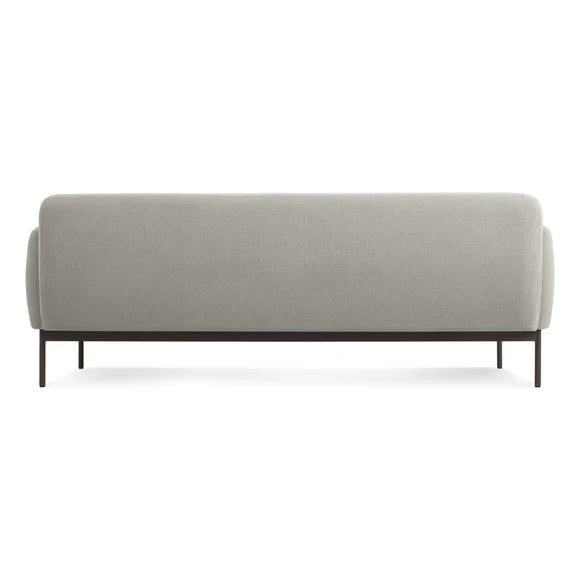 Velona Light Grey Fabric Sofa – back view