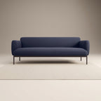 Velona Navy Blue 2 Seater Fabric Sofa